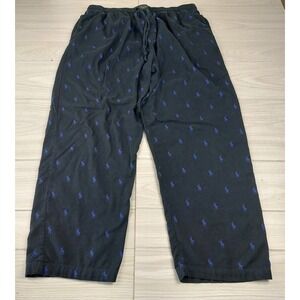 Polo Ralph Lauren Pajama Pants XL Navy Blue Sleepwear Pony Print Lounge Pockets‎